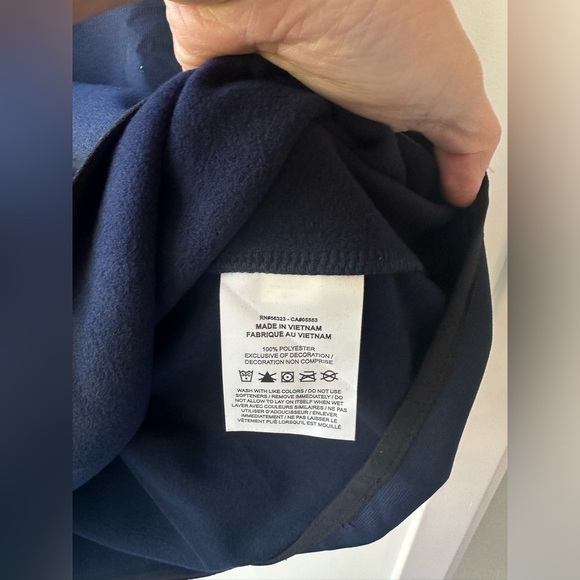 NIKE NWT men navy half zip sweatshirt . S and m - Picture 5 of 7